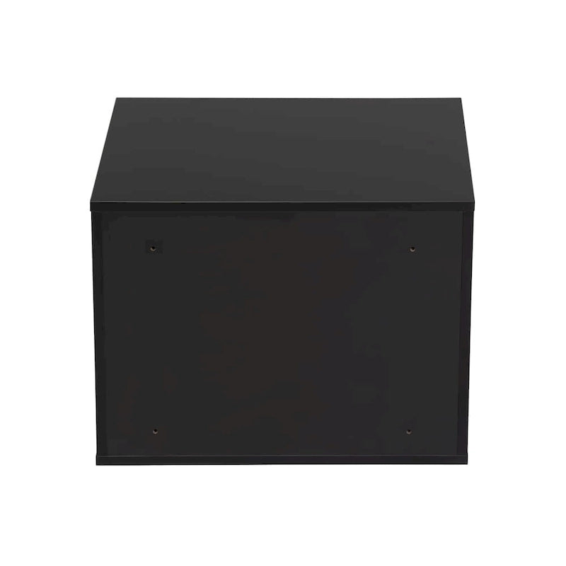 Wall-Mounted Wood Nightstand with Swing Door (Set of 2) 5