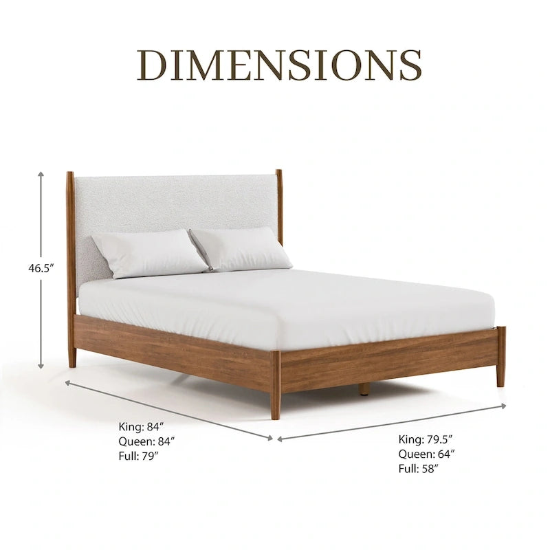 Furniture of America Beau Midcentury 5-Piece Walnut Queen Bedroom Set 15