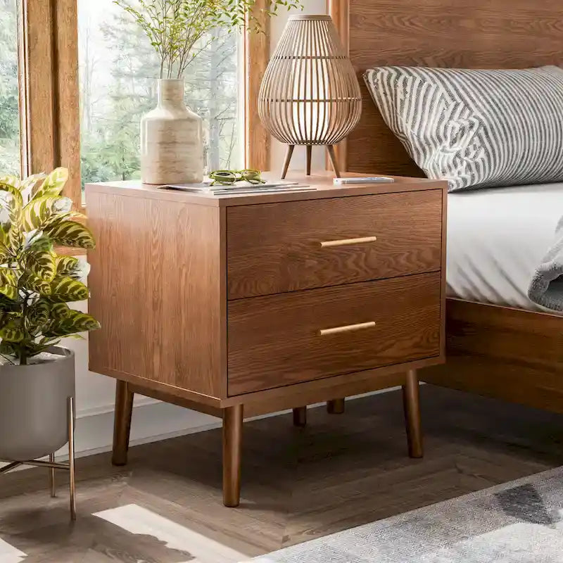Furniture of America Beau Midcentury 6-Piece Walnut Queen Bedroom Set 3