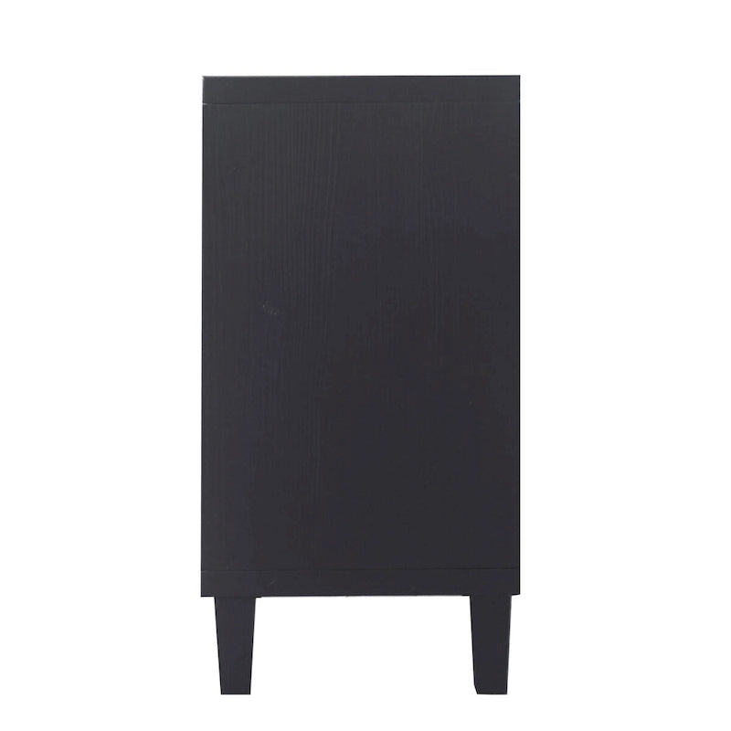 Accent Cabinet 4 Door Wooden Cabinet Sideboard Buffet Server Cabinet - N/A 9