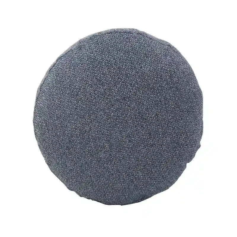 Allan Andrews Round Foot Pouf Panama Indigo