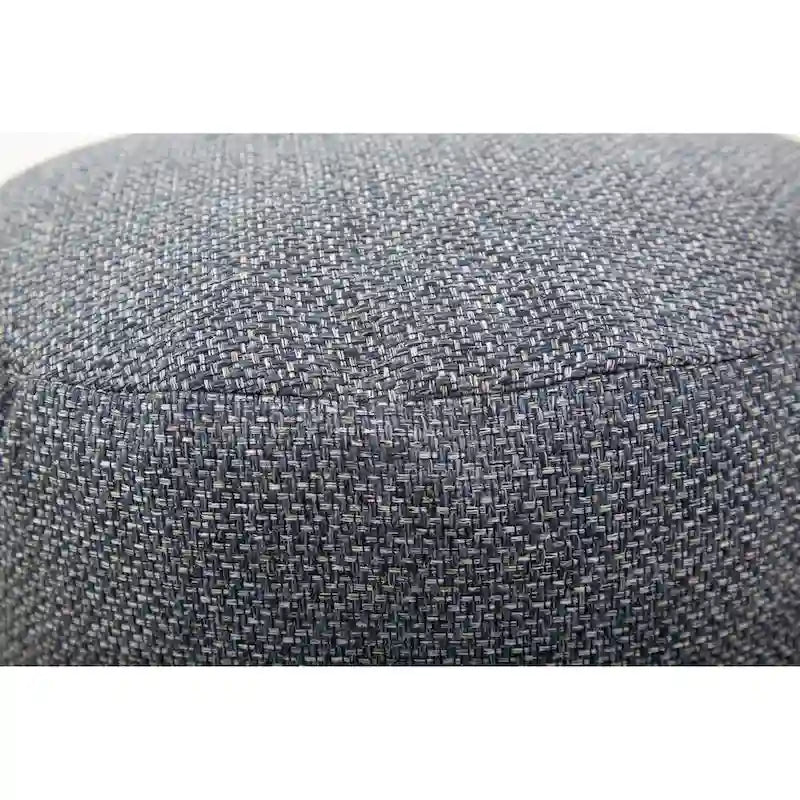 Allan Andrews Round Foot Pouf Panama Indigo 3