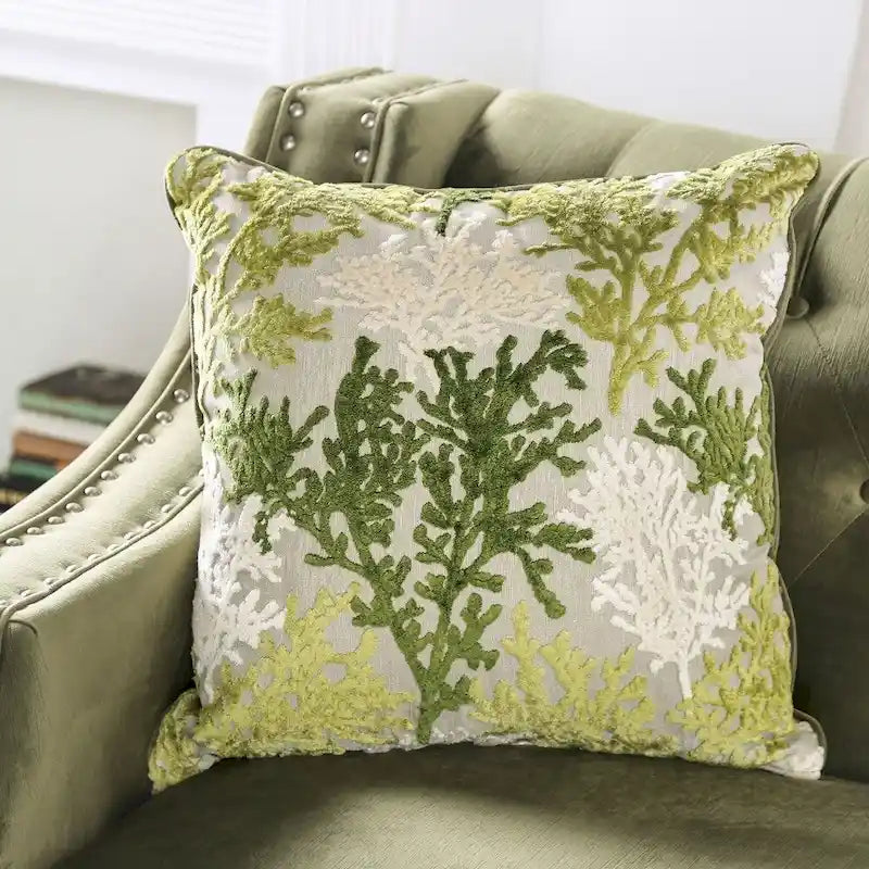 Divanetto imbottito Olie in legno massello verde transizionale di Furniture of America 6
