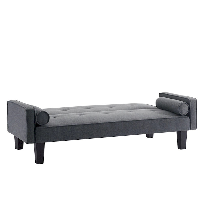 Living room sofa convertible into sofa bed includes two pillows 17