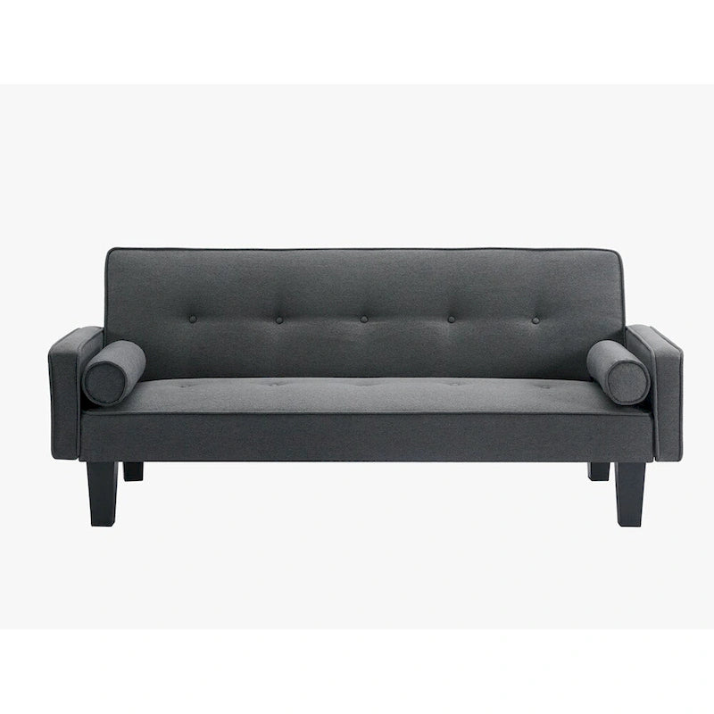 Living room sofa convertible into sofa bed includes two pillows 20