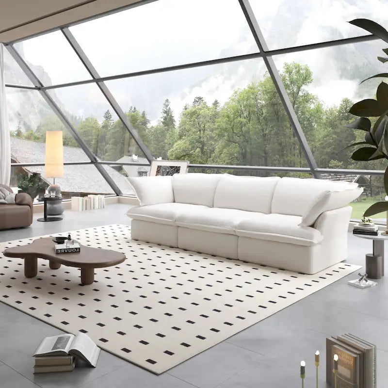 Modern Modular Sectional Sofa for Living Room 3 Seat, Comfy Convertible Sectional Sofas Couches 18