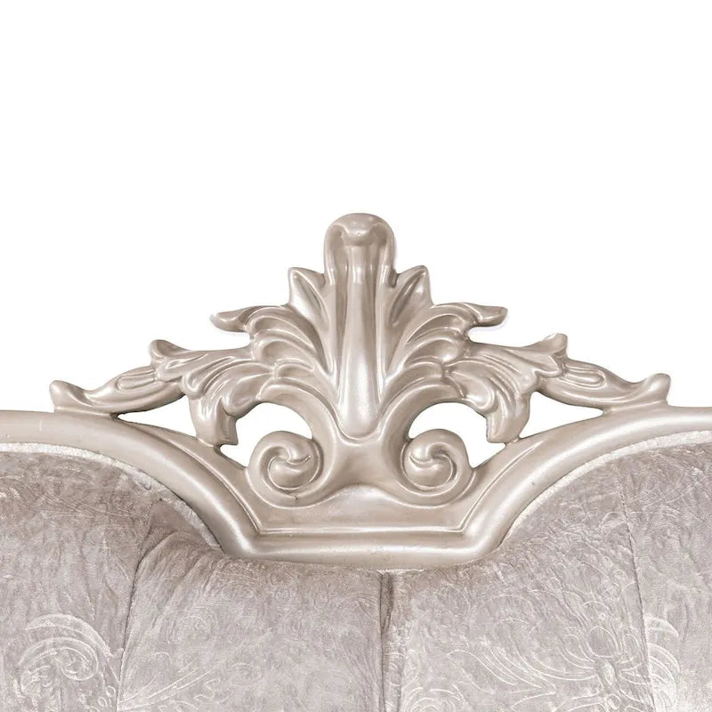 Furniture of America Clarissa Traditional Sofa Set with Button Tufted Back and Accent Pillow