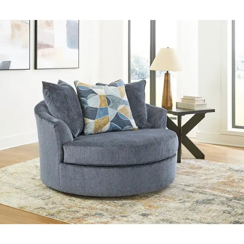 Signature Design by Ashley Maxon Place Oversized Swivel Accent Chair - 56W x 55D x 35H 9