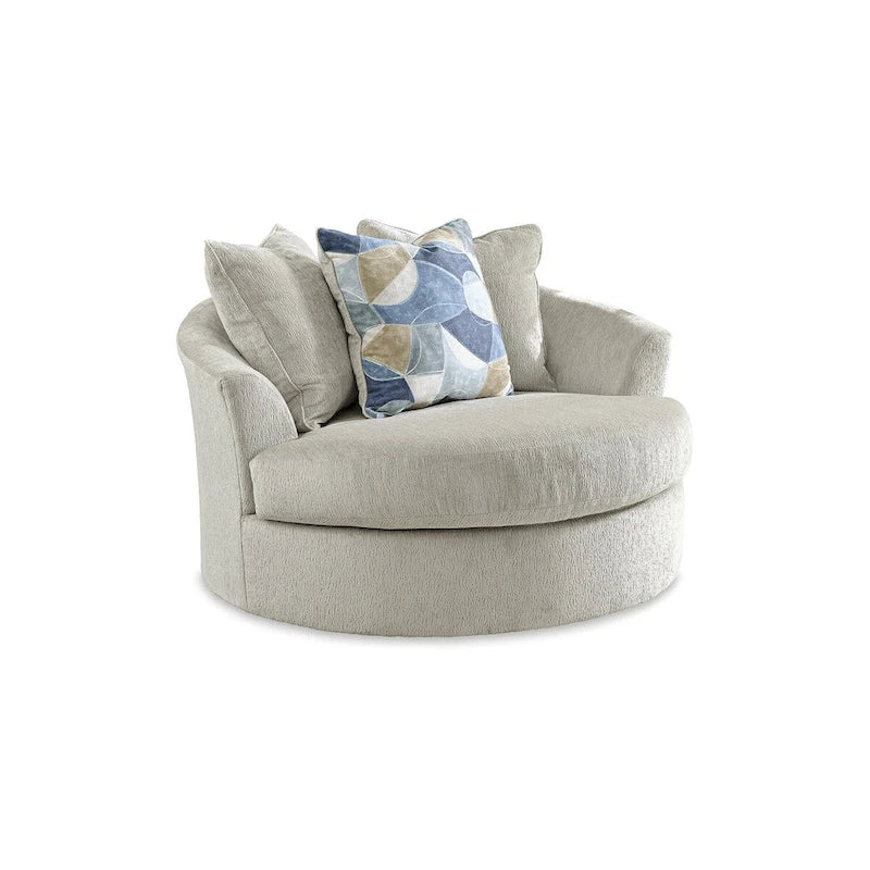 Signature Design by Ashley Maxon Place Oversized Swivel Accent Chair - 56W x 55D x 35H 6