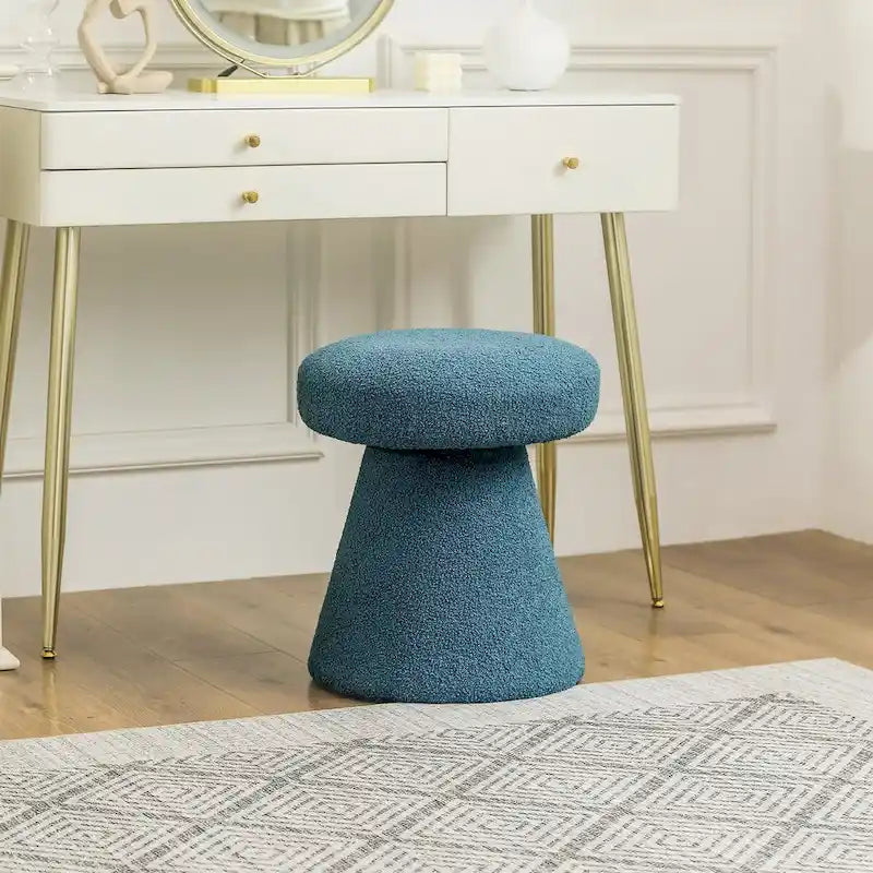 Adeco Mushroom Ottoman Large Soft Foot Stool for Living Room Bedroom 3