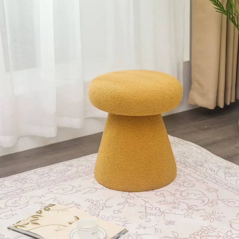 Adeco Mushroom Ottoman Large Soft Foot Stool for Living Room Bedroom 18