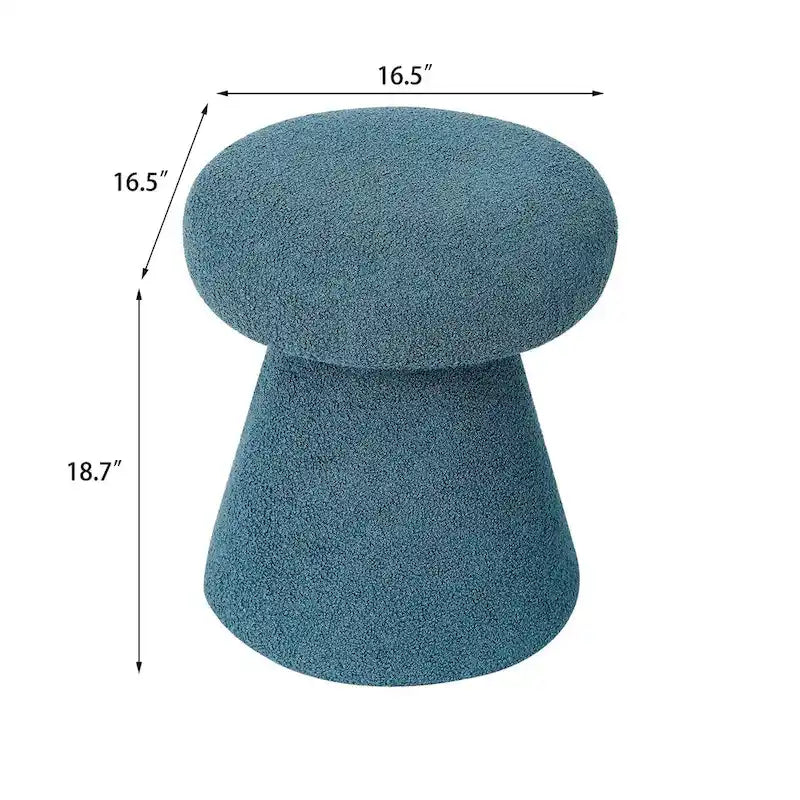 Adeco Mushroom Ottoman Large Soft Foot Stool for Living Room Bedroom 19