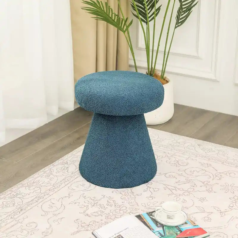 Adeco Mushroom Ottoman Large Soft Foot Stool for Living Room Bedroom 20