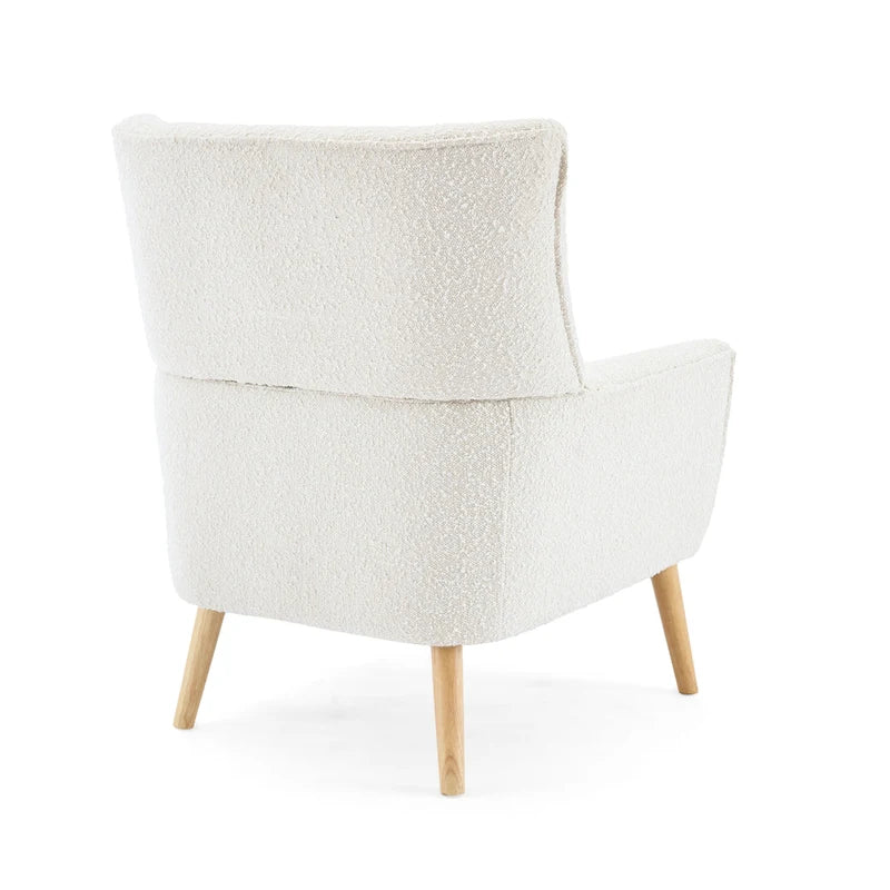 Almond Boucle Tufted Back Accent Chair by Christopher Knight Home 5