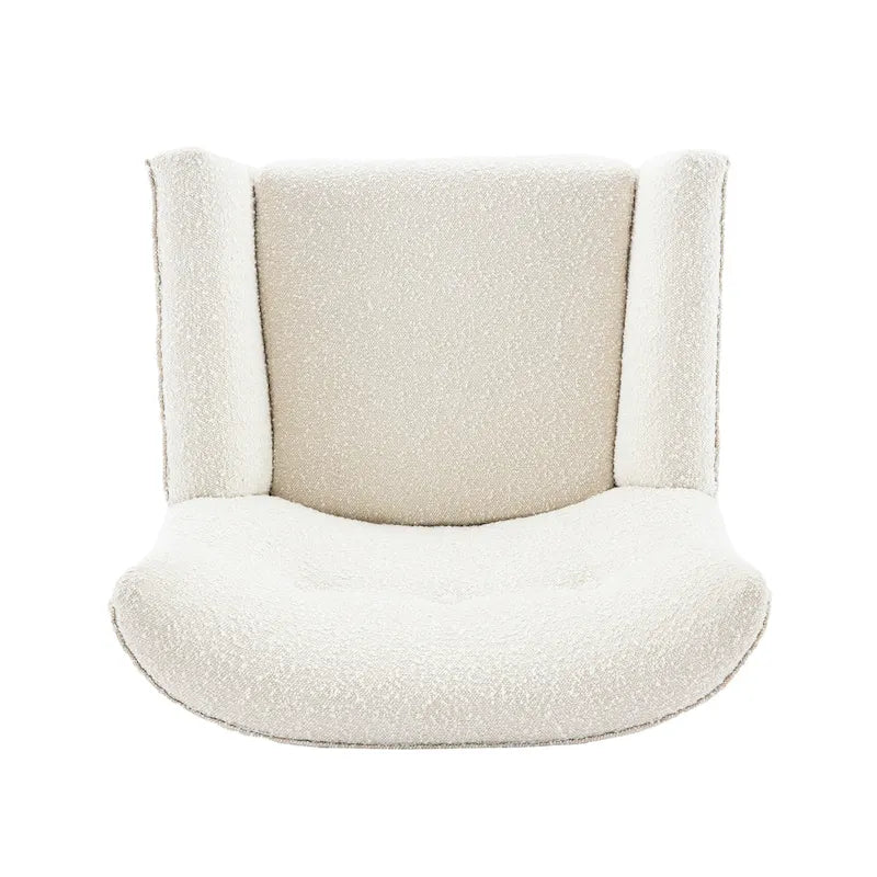 Almond Boucle Tufted Back Accent Chair by Christopher Knight Home 7
