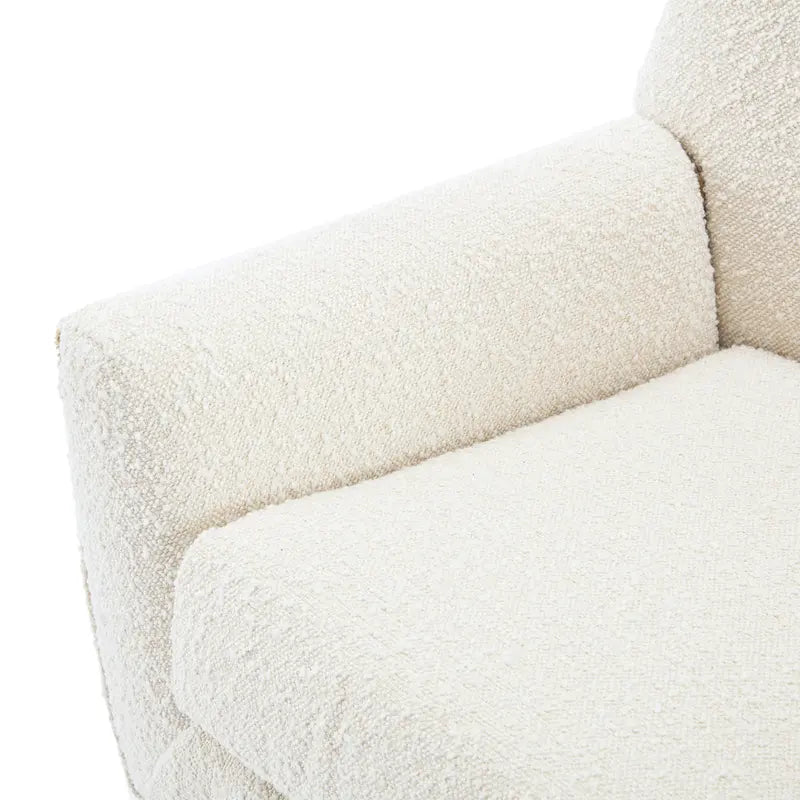 Almond Boucle Tufted Back Accent Chair by Christopher Knight Home 11