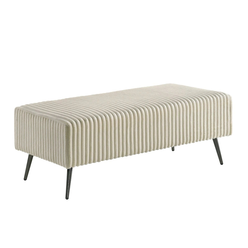Roundhill Furniture Mavela Wide Wale Corduroy Upholstery Bench 3
