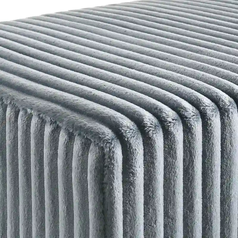 Roundhill Furniture Mavela Wide Wale Corduroy Upholstery Bench 10