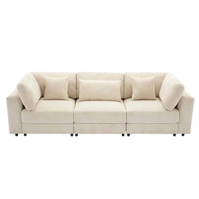 105 Sofa with Cushions and 5 Pillows 4