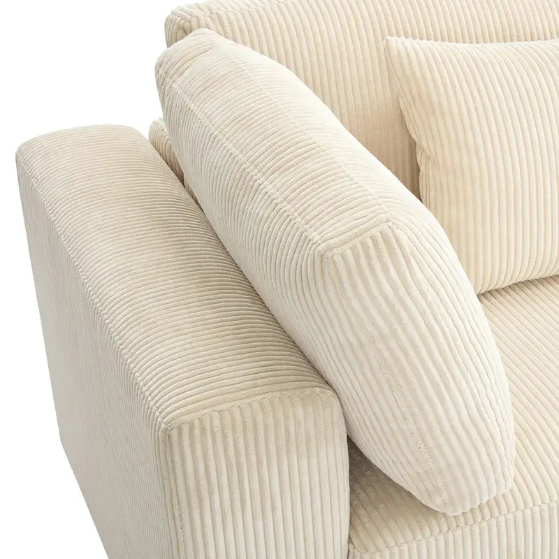 105 Sofa with Cushions and 5 Pillows 6