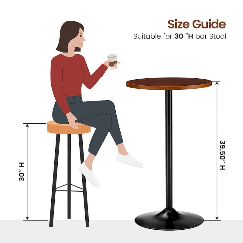 Glitzhome Set of 3 Leatherette Adjustable Swivel Bar Stool Pub Table Set 5