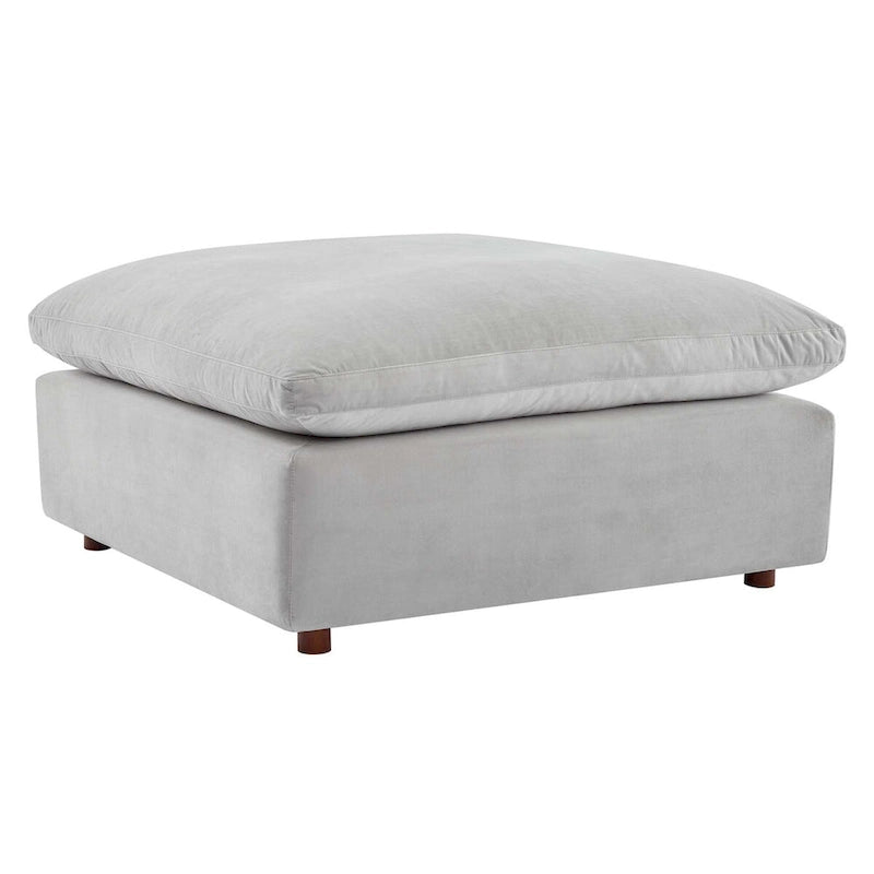 Commix Down Filled Overstuffed Performance Velvet Ottoman 5