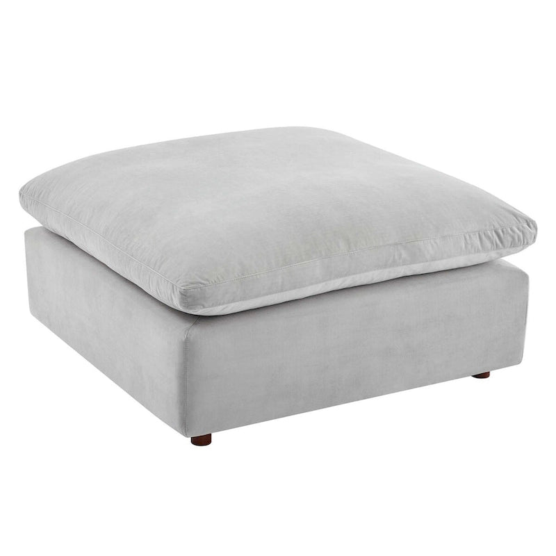 Commix Down Filled Overstuffed Performance Velvet Ottoman 6