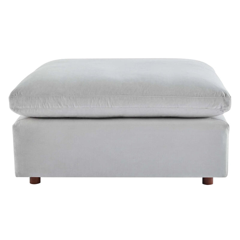 Commix Down Filled Overstuffed Performance Velvet Ottoman 7