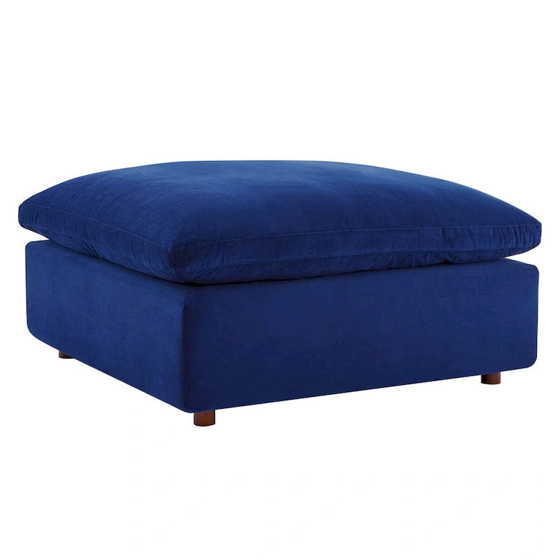 Commix Down Filled Overstuffed Performance Velvet Ottoman 12