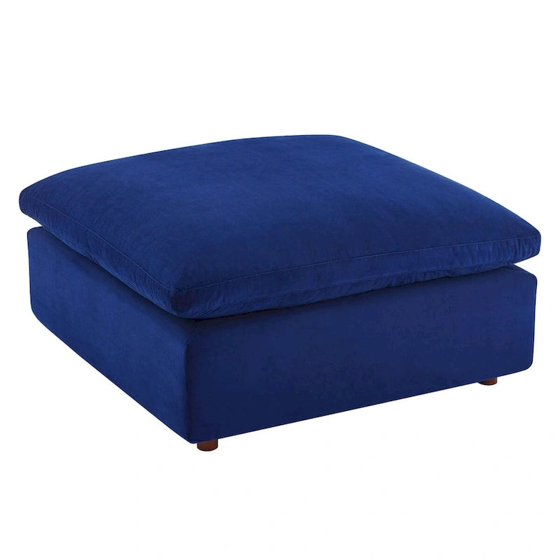 Commix Down Filled Overstuffed Performance Velvet Ottoman 13