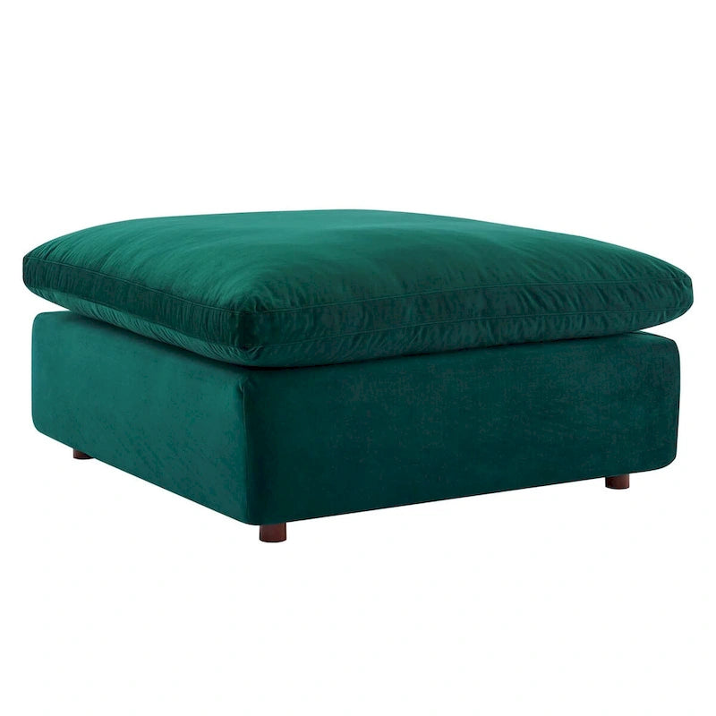 Commix Down Filled Overstuffed Performance Velvet Ottoman 18