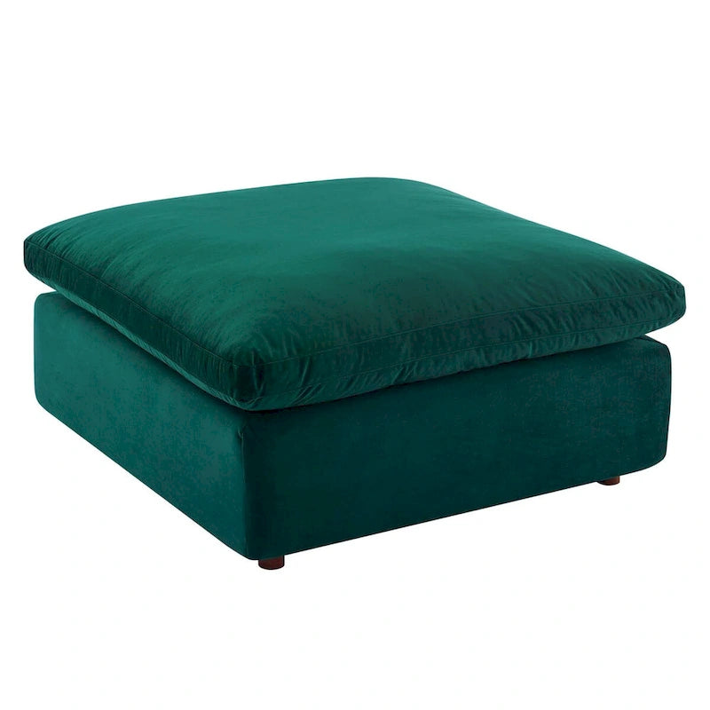 Commix Down Filled Overstuffed Performance Velvet Ottoman 19