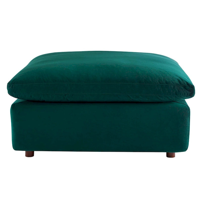 Commix Down Filled Overstuffed Performance Velvet Ottoman 20