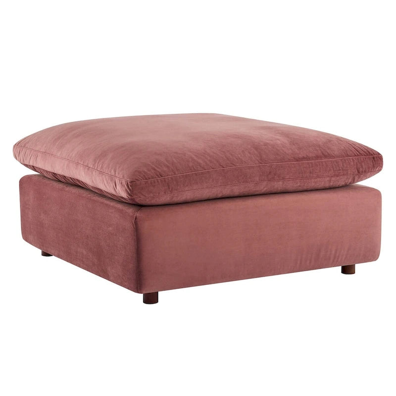 Commix Down Filled Overstuffed Performance Velvet Ottoman 24