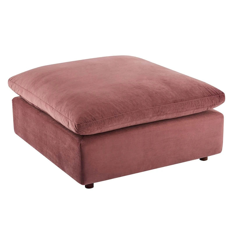 Commix Down Filled Overstuffed Performance Velvet Ottoman 25