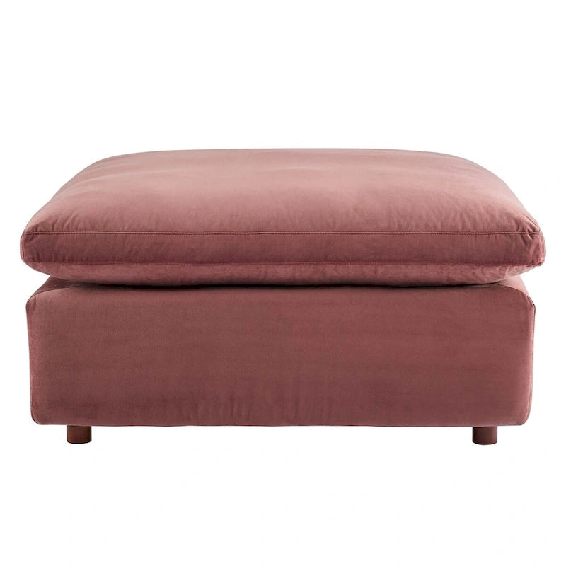 Commix Down Filled Overstuffed Performance Velvet Ottoman 26