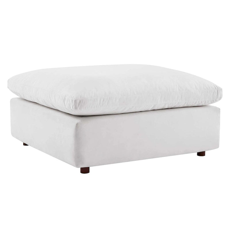 Commix Down Filled Overstuffed Performance Velvet Ottoman 31
