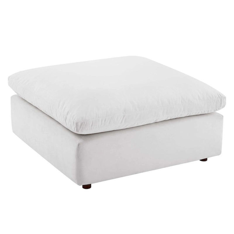 Commix Down Filled Overstuffed Performance Velvet Ottoman 32
