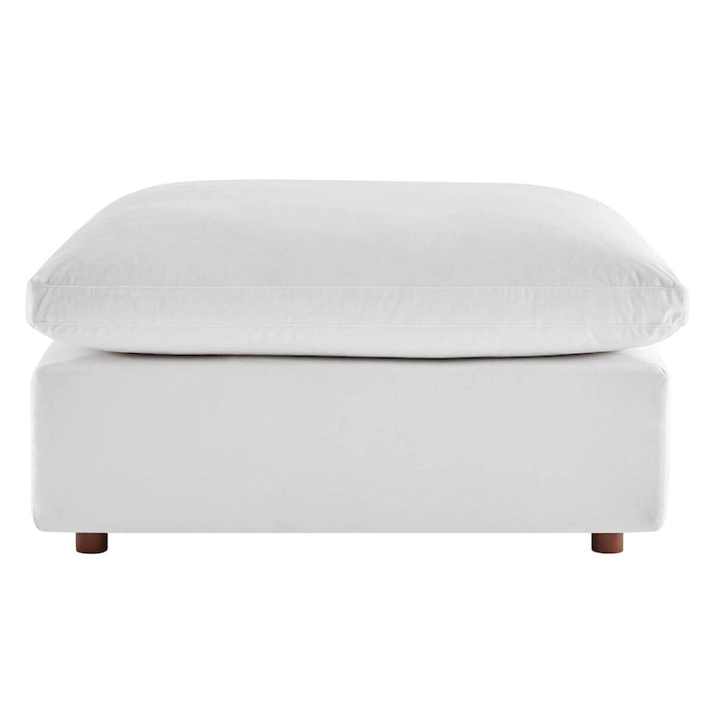 Commix Down Filled Overstuffed Performance Velvet Ottoman 33