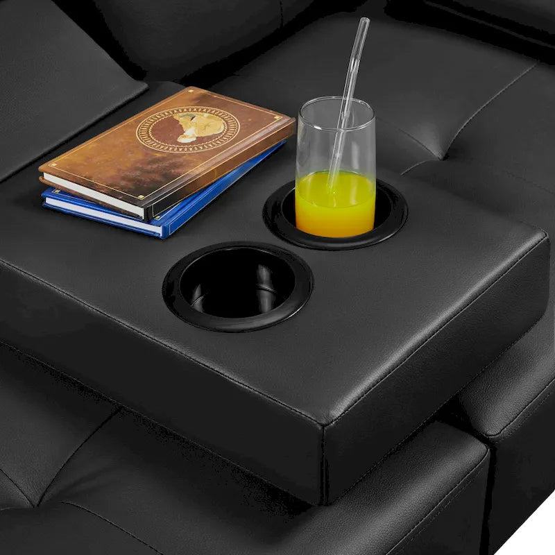 Yaheetech Faux Leather Convertible Futon Sofa Bed 3-In-1 Adjustable Futon Couch 23