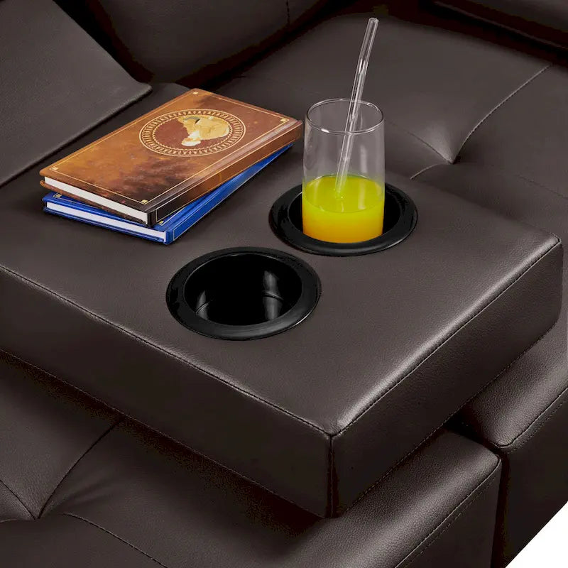 Yaheetech Faux Leather Convertible Futon Sofa Bed 3-In-1 Adjustable Futon Couch 35