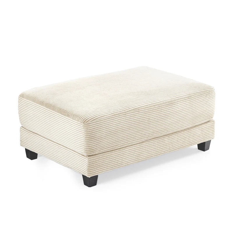 The Contemporary Oversized Corduroy Ottoman 35