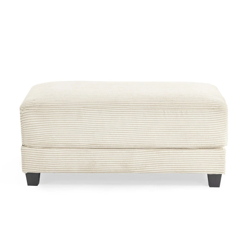 The Contemporary Oversized Corduroy Ottoman 6