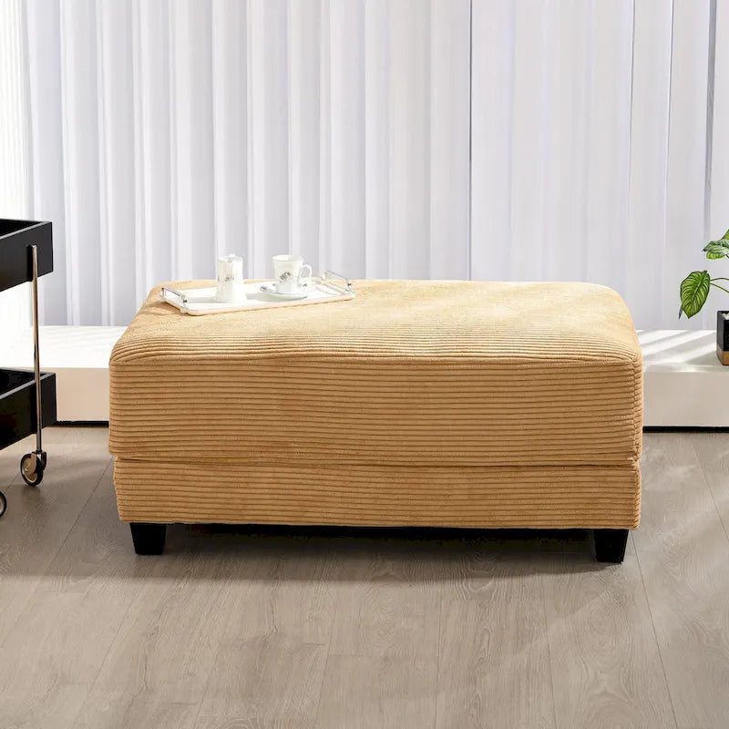 The Contemporary Oversized Corduroy Ottoman 24