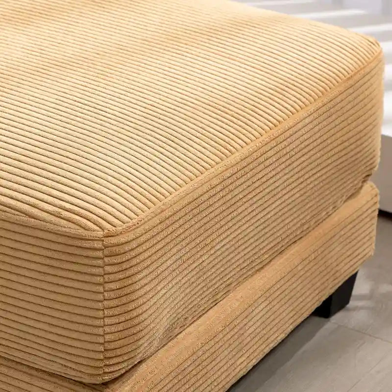 The Contemporary Oversized Corduroy Ottoman 28