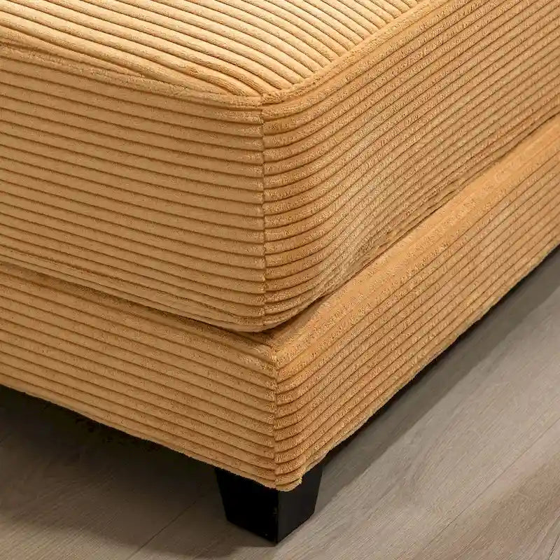 The Contemporary Oversized Corduroy Ottoman 29