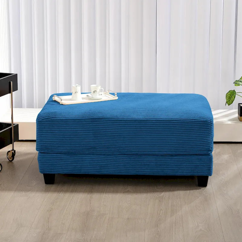 The Contemporary Oversized Corduroy Ottoman 34