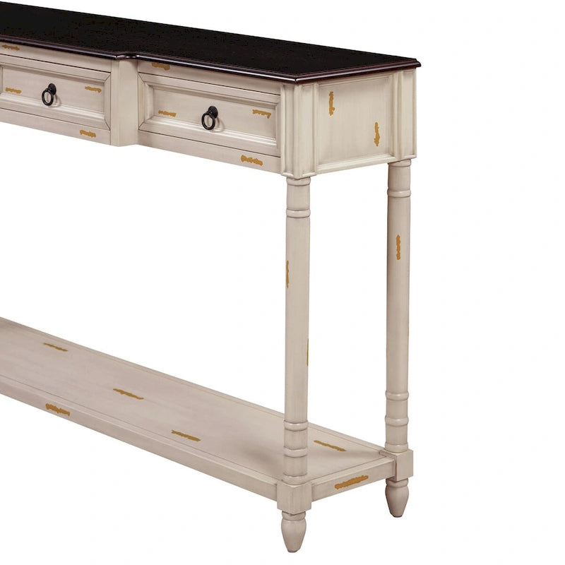 Console Table Sofa Table with Drawers for Entryway 10
