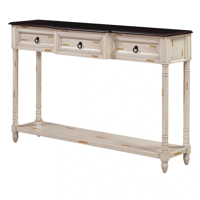 Console Table Sofa Table with Drawers for Entryway 14