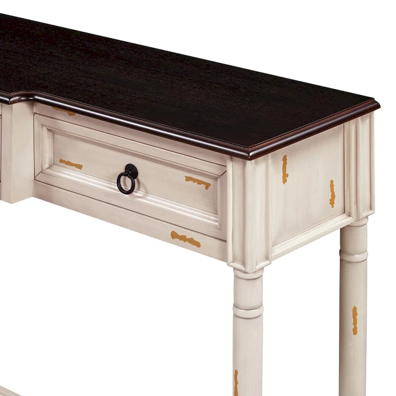 Console Table Sofa Table with Drawers for Entryway 16